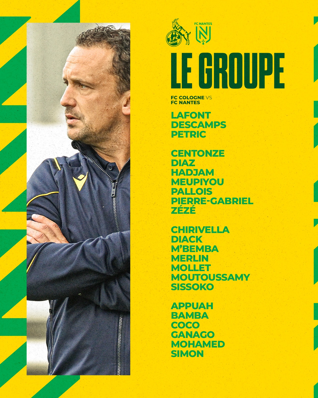 FC Nantes Amical Le Groupe Nantais Face Au FC Cologne