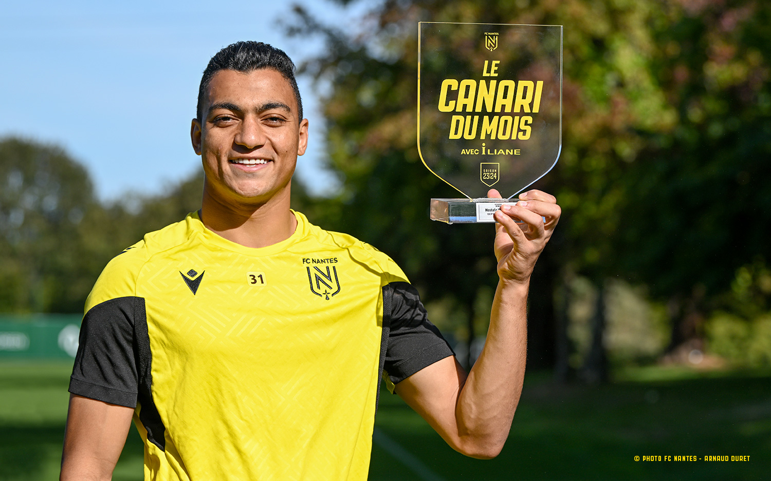 FC Nantes Canari du mois by ILIANE Mostafa Mohamed a reçu son trophée