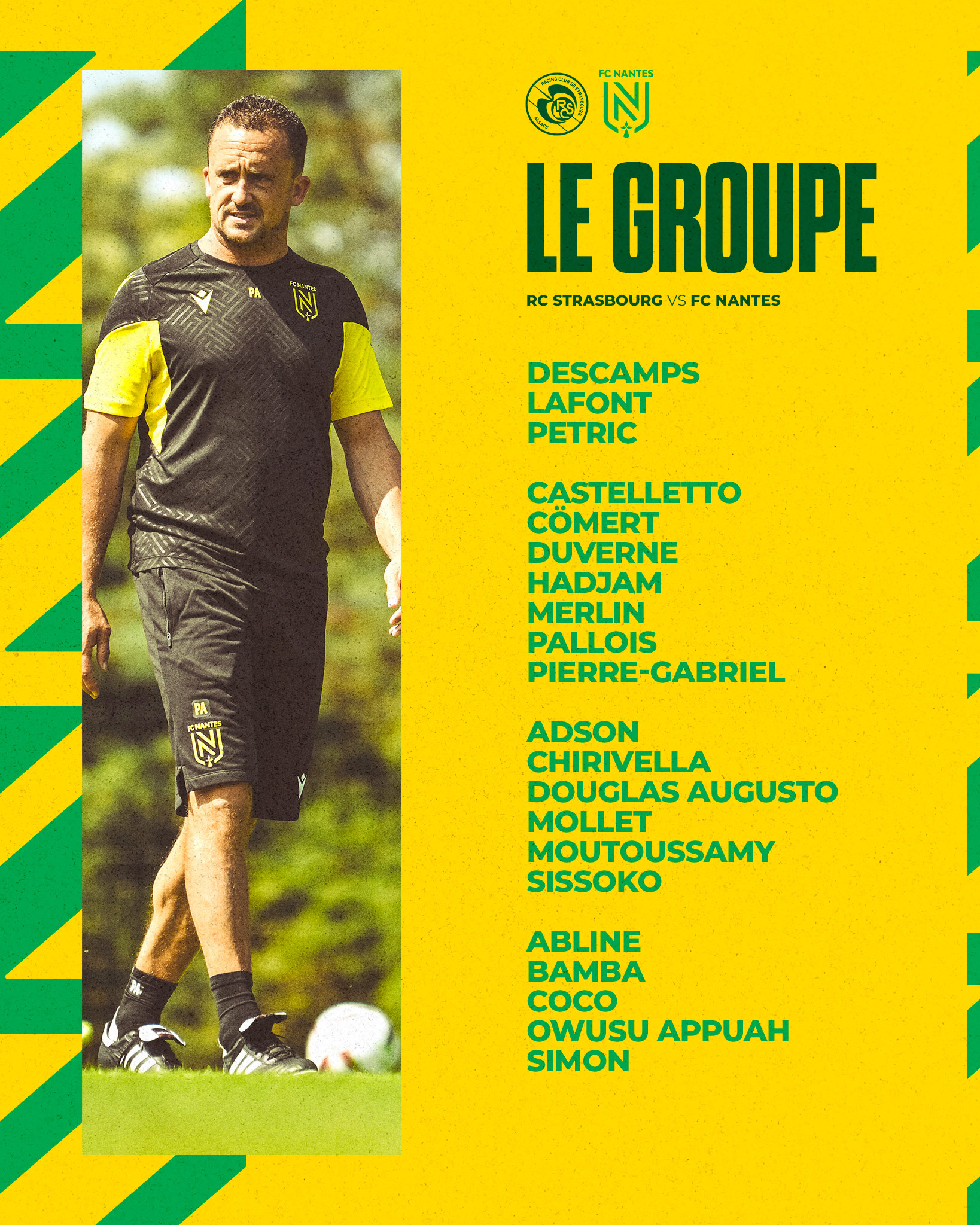 FC Nantes | RC Strasbourg - FC Nantes - Le Groupe Nantais