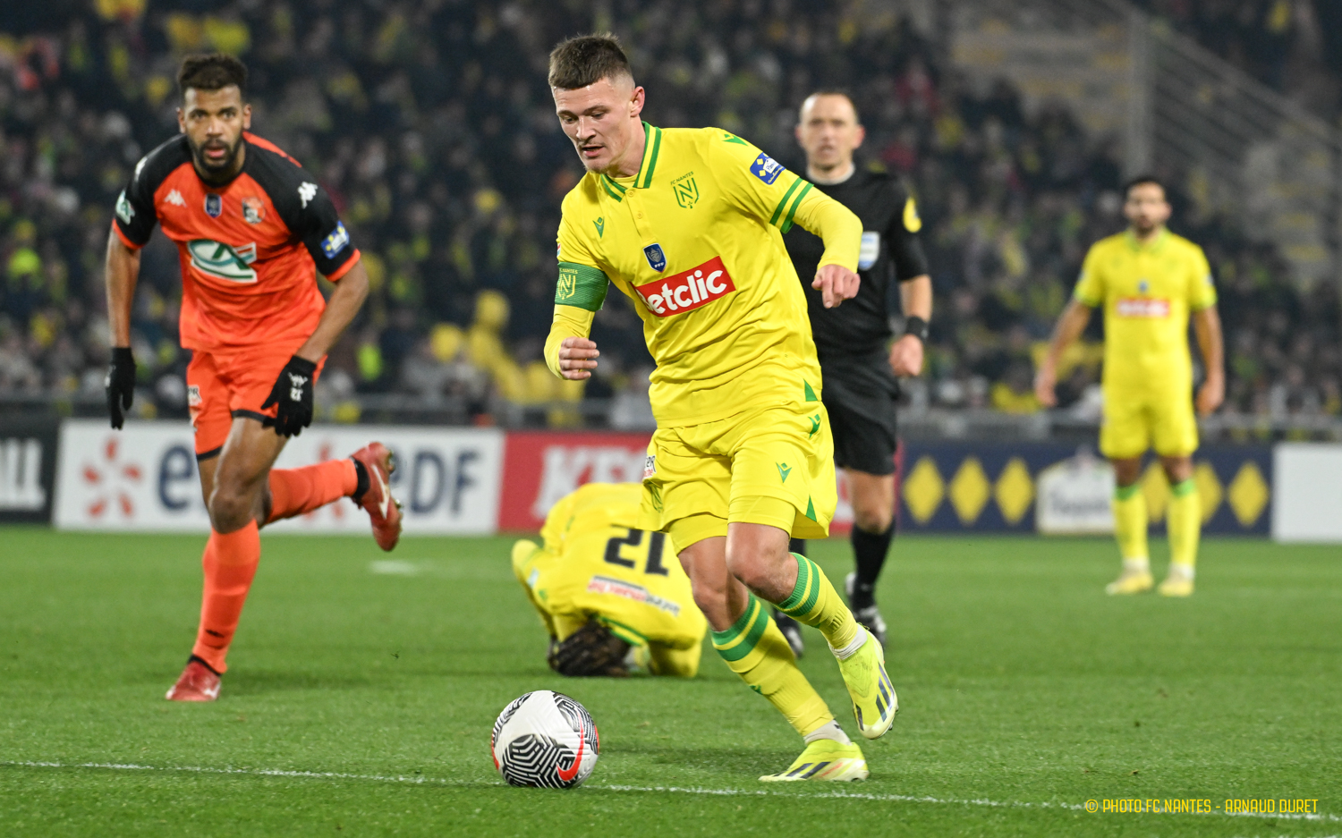 Fc Nantes Fc Nantes Stade Lavallois La R Action De Quentin Merlin