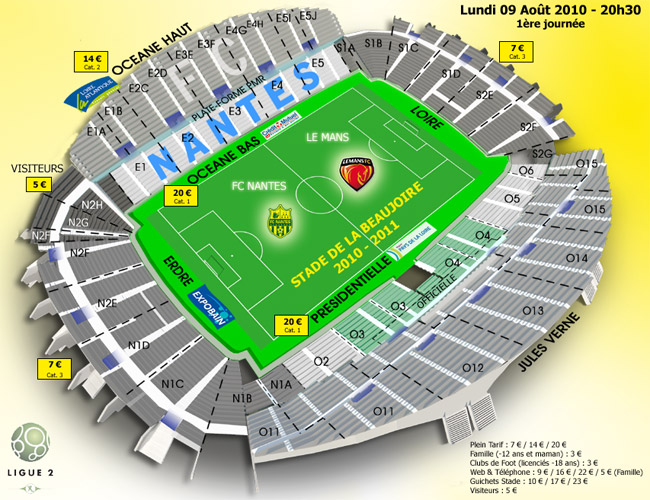 Fc Nantes Réservez Vos Places Pour Fc Nantes Le Mans Fc 